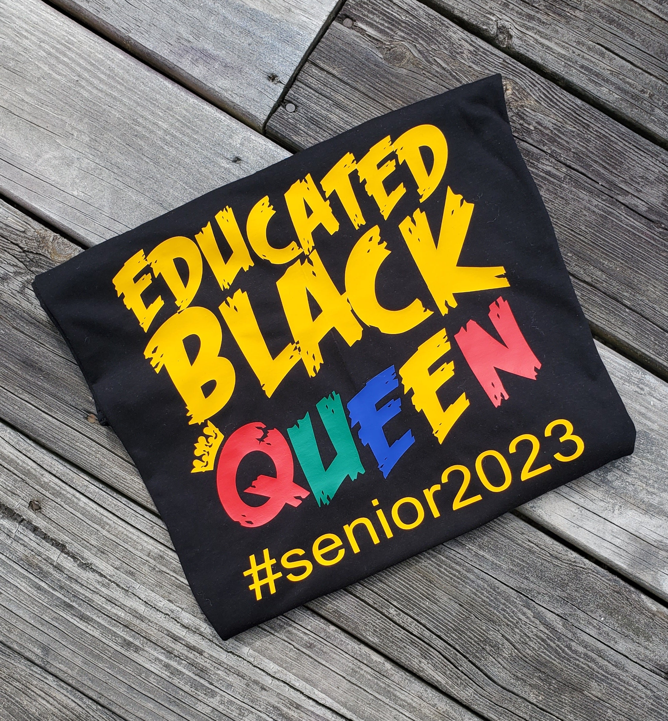 Educated Black Queen Graduation Tee