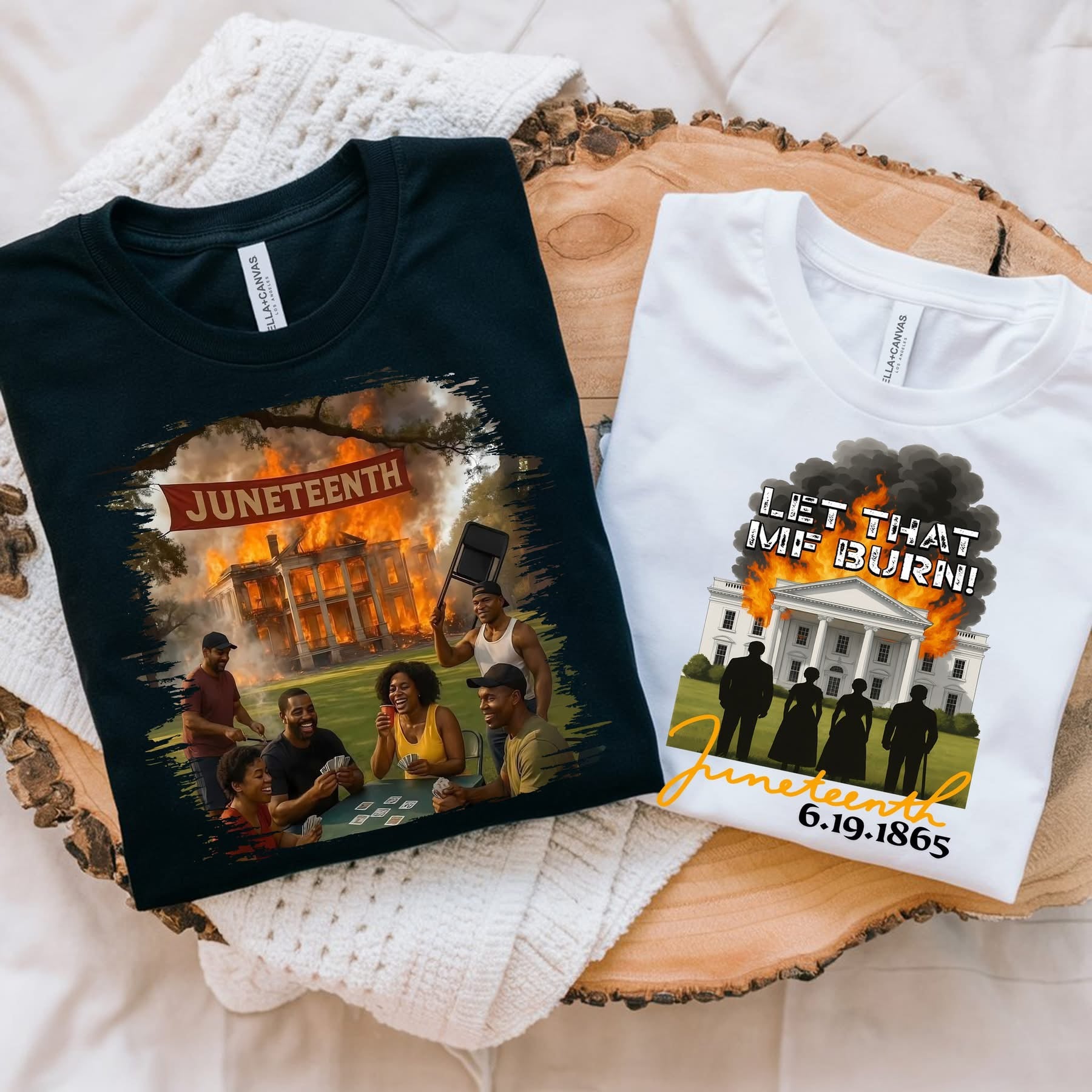 Let That MF Burn Juneteenth Tee