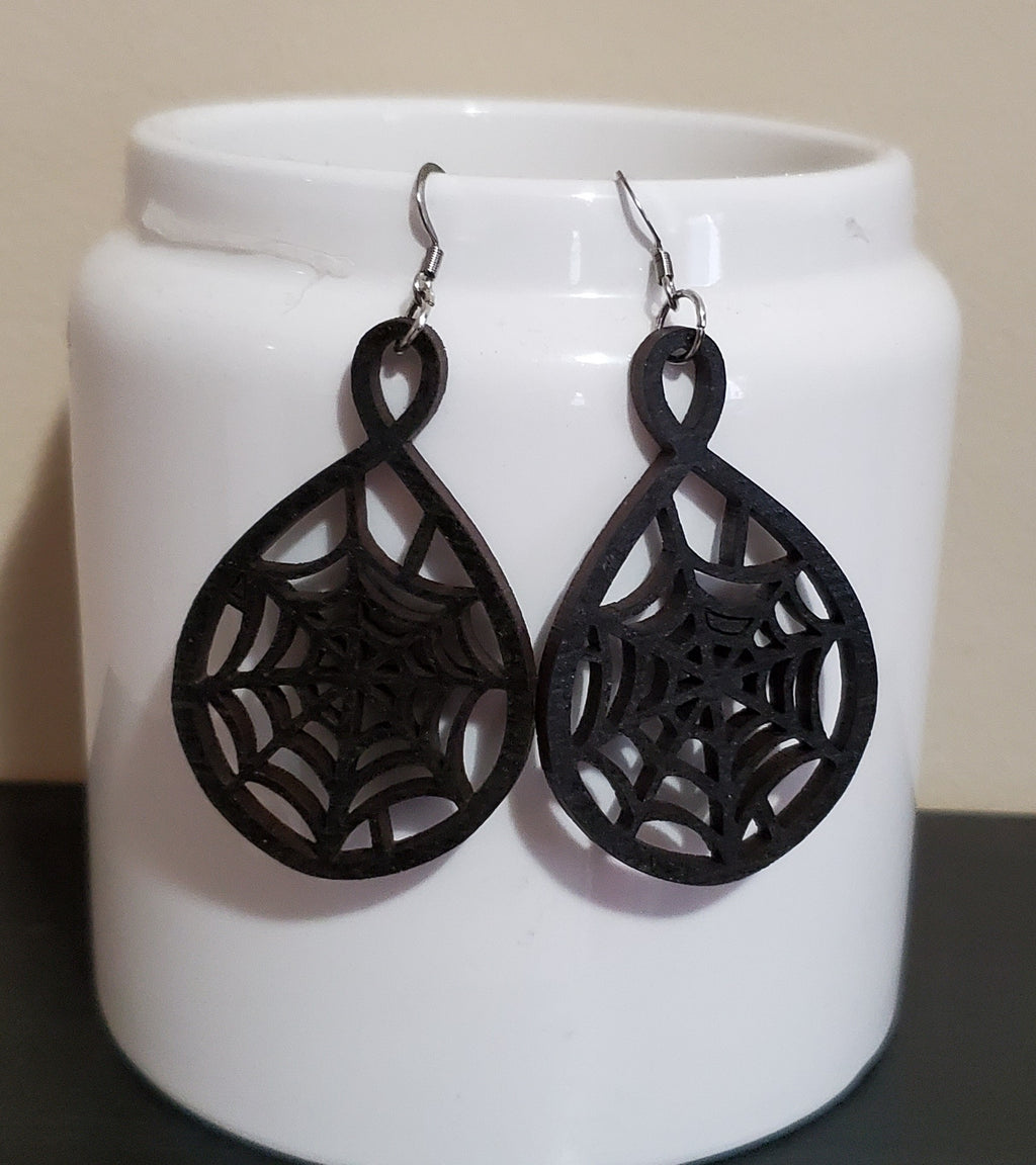 Spiderweb Halloween Earrings