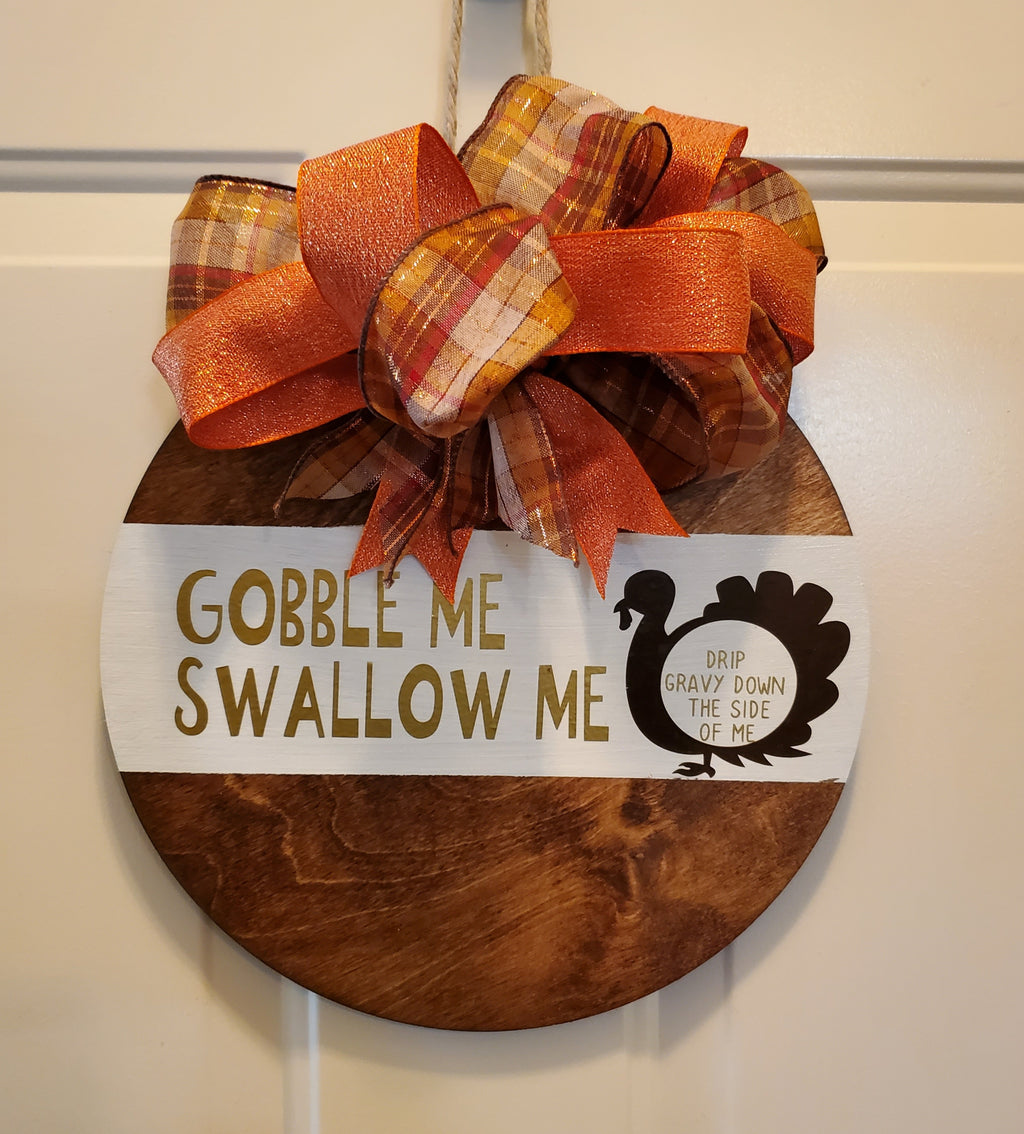 Thanksgiving Wood Door Hanger