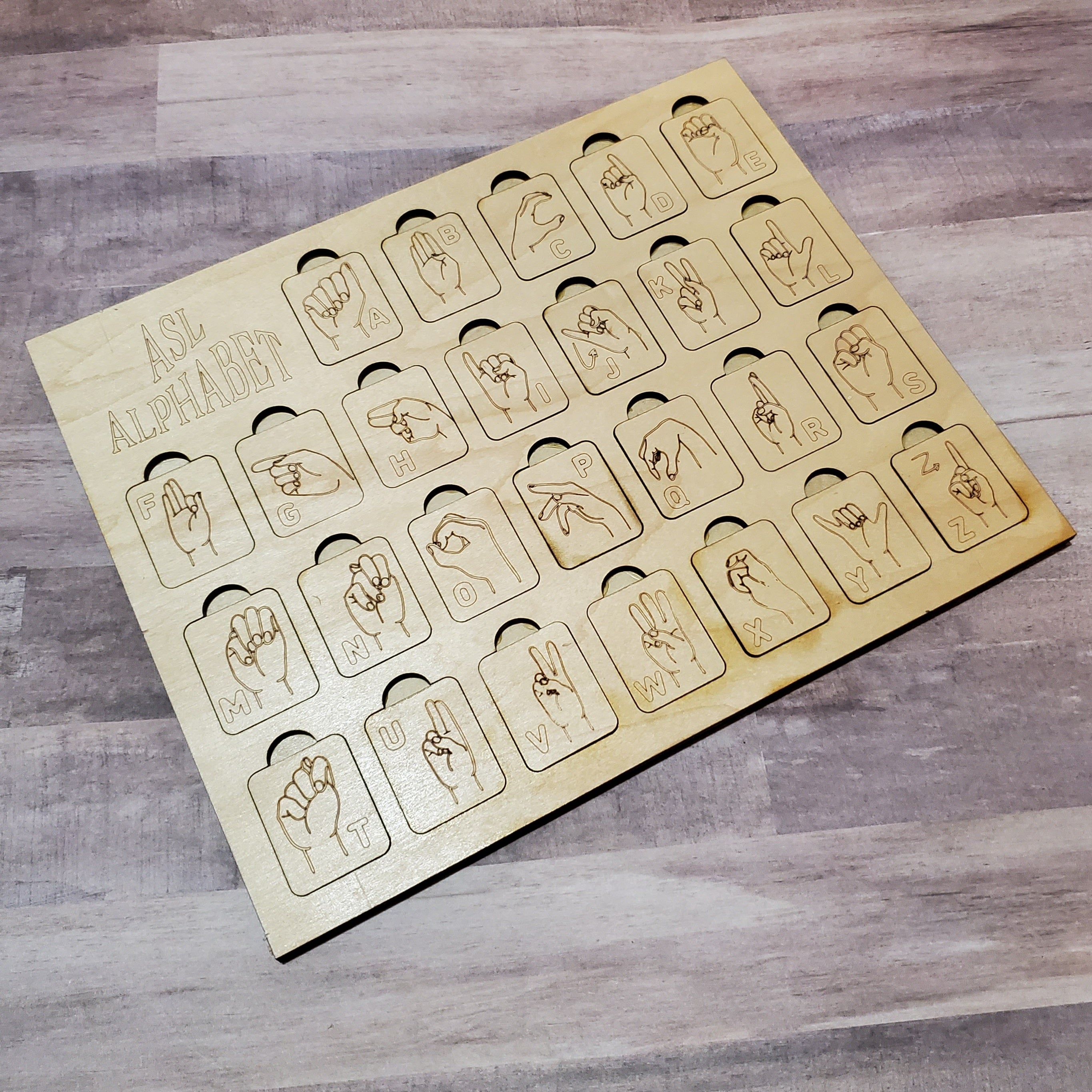 American Sign Language Alphabet Puzzle