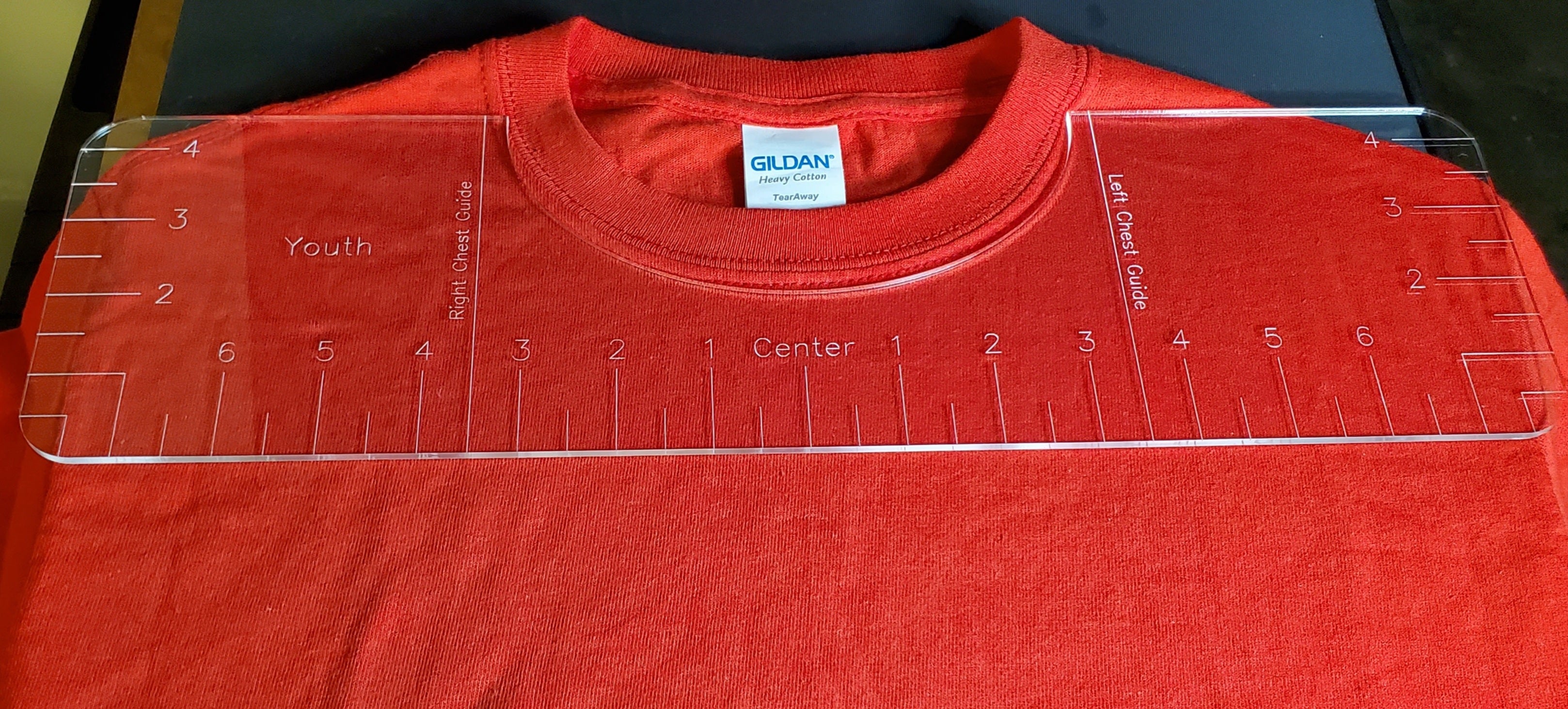 T-shirt Alignment Ruler