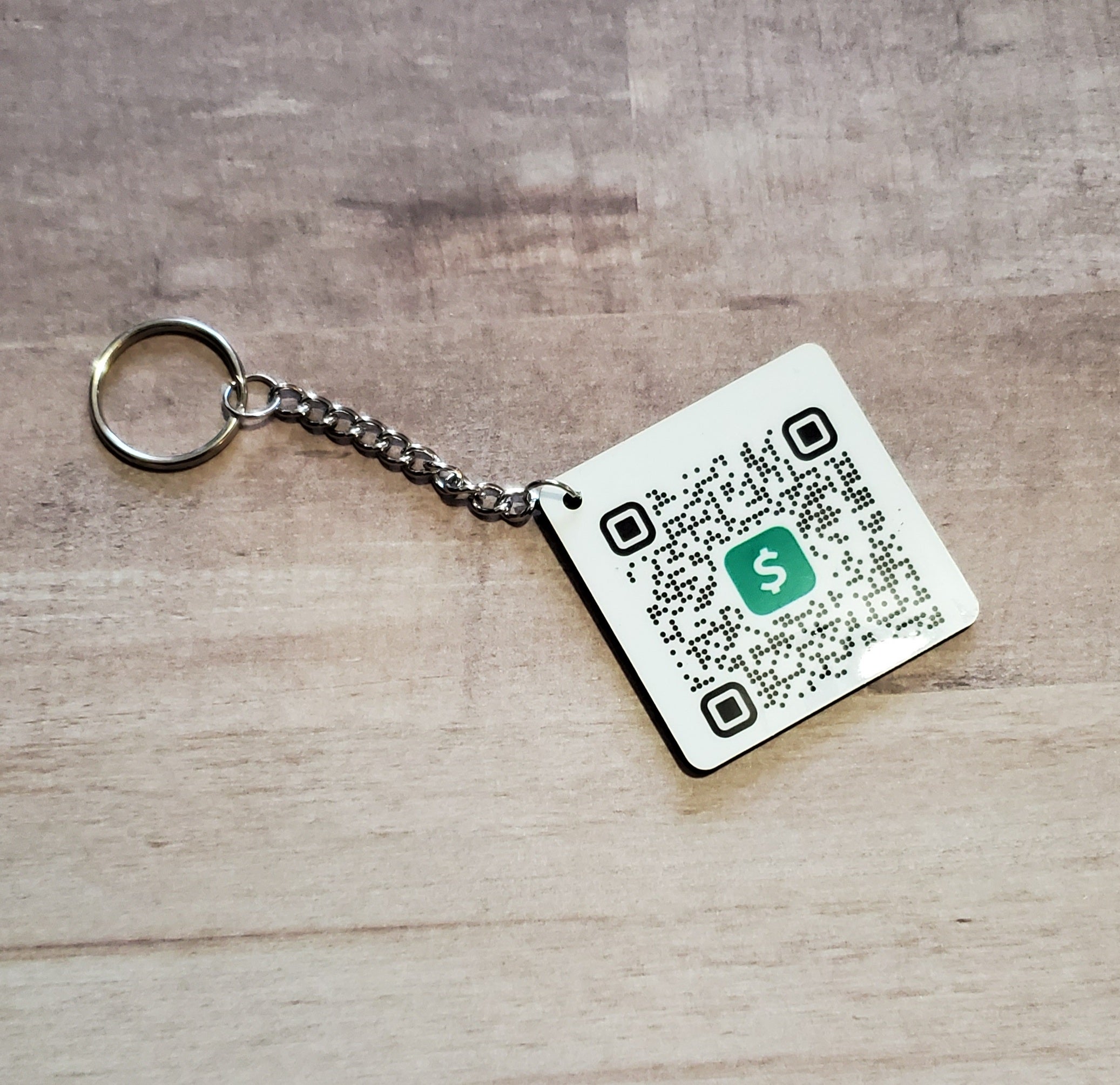 QR Scan Code Keychain – Tiny's Creations LLC