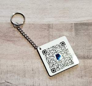 QR Scan Code Keychain