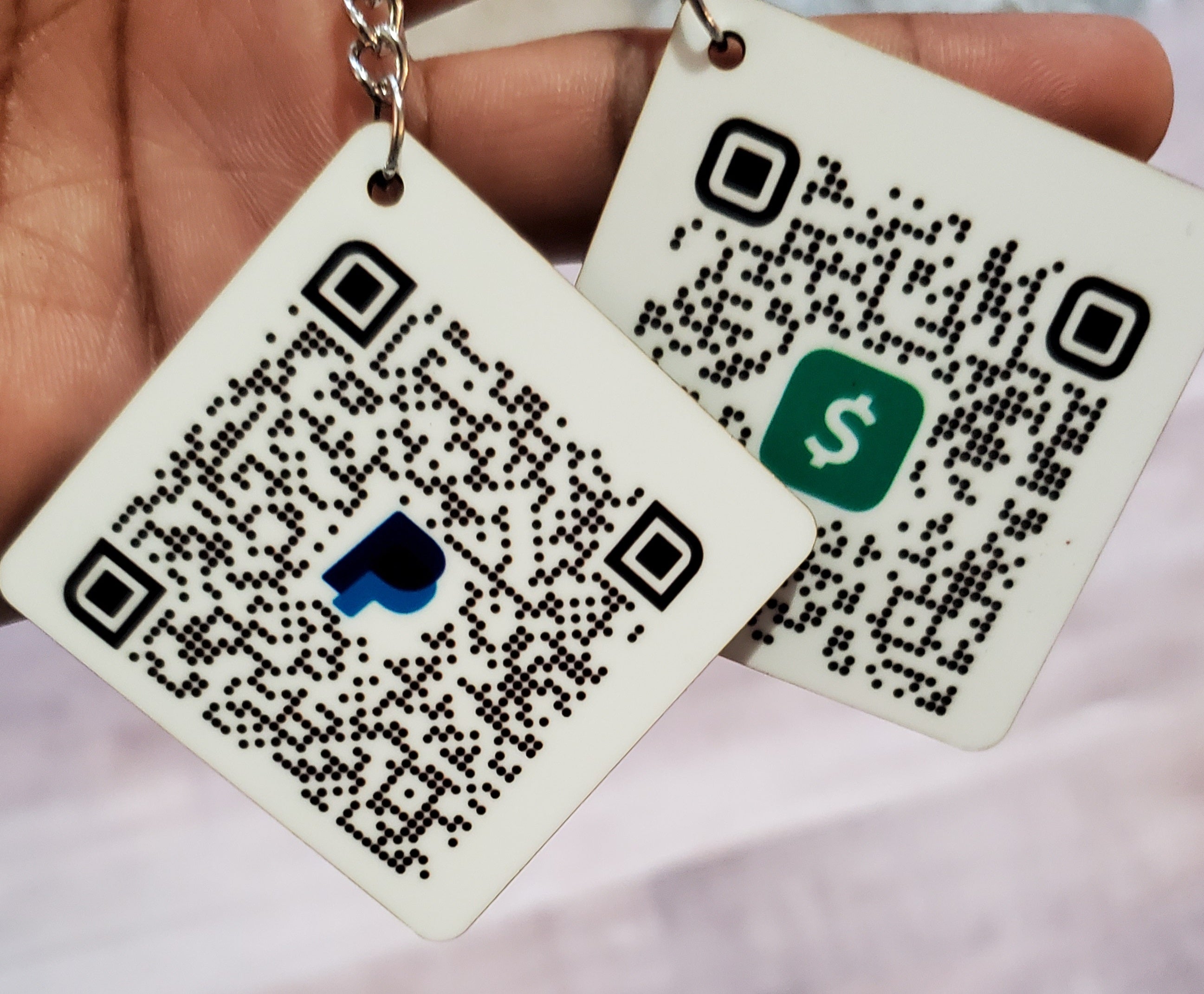 Qr Code Scanner Keychain QR Scan Code Keychain – Tiny's Creations LLC