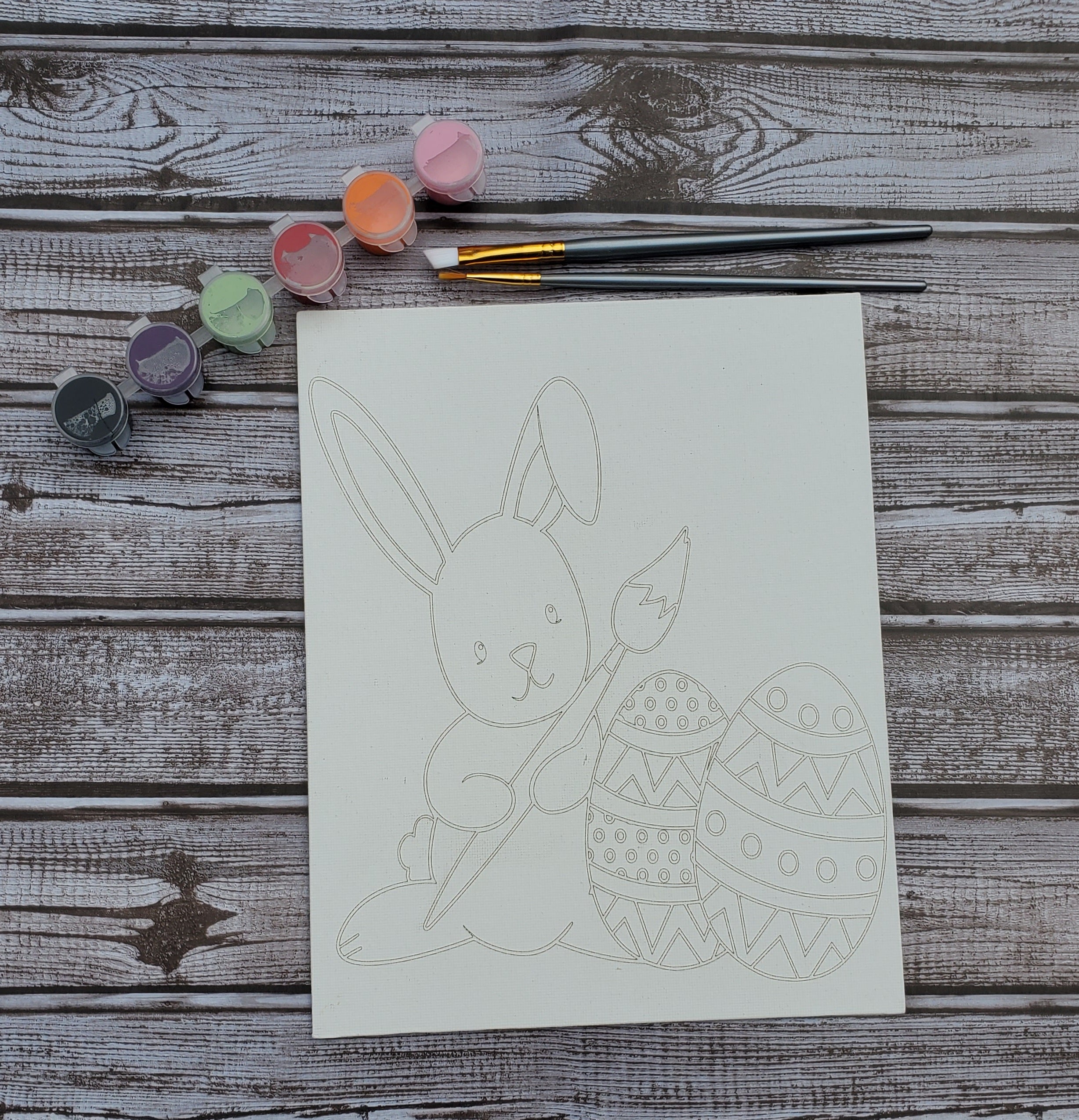 Easter Bunny Paint Canvas