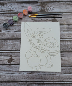Easter Bunny Paint Canvas