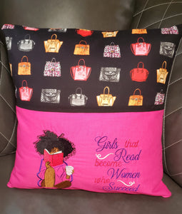 Girls That Read Reading Pillow