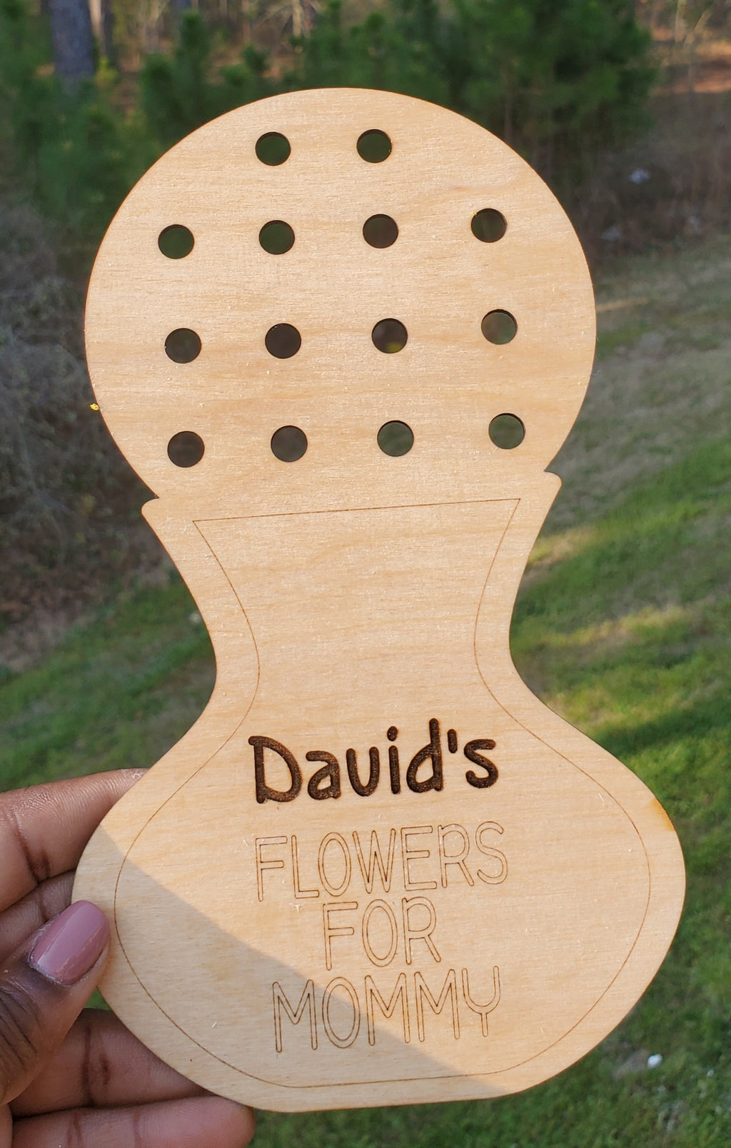 Personalized Flower Holder