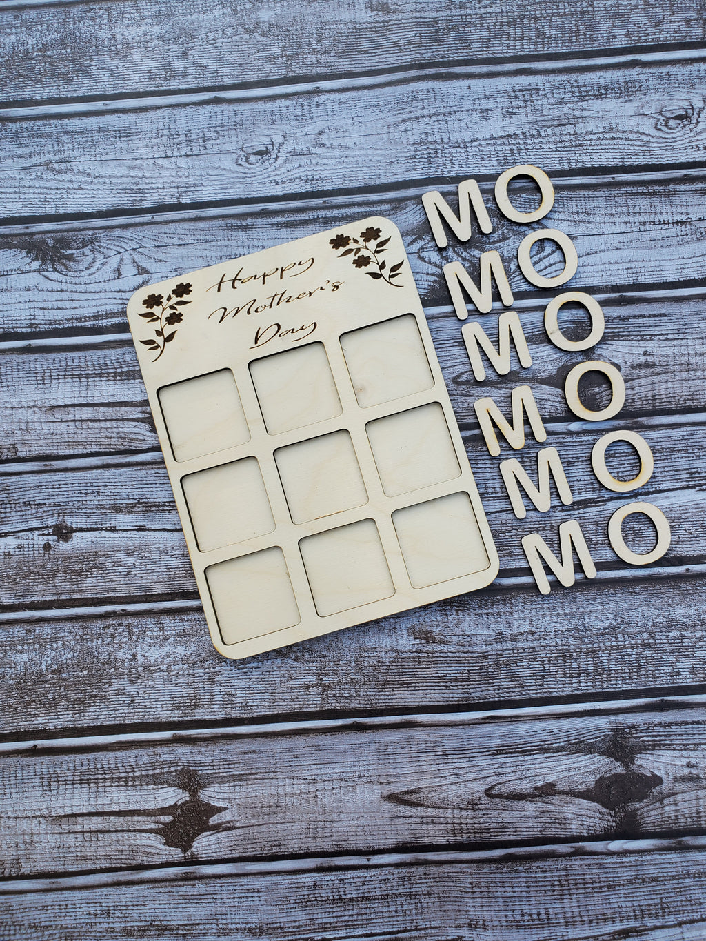 Mother's Day Tic Tac Toe Board