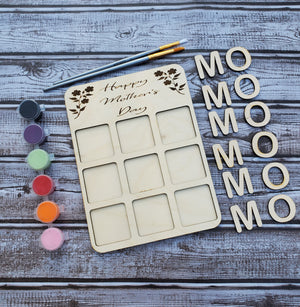 Mother's Day Tic Tac Toe Board