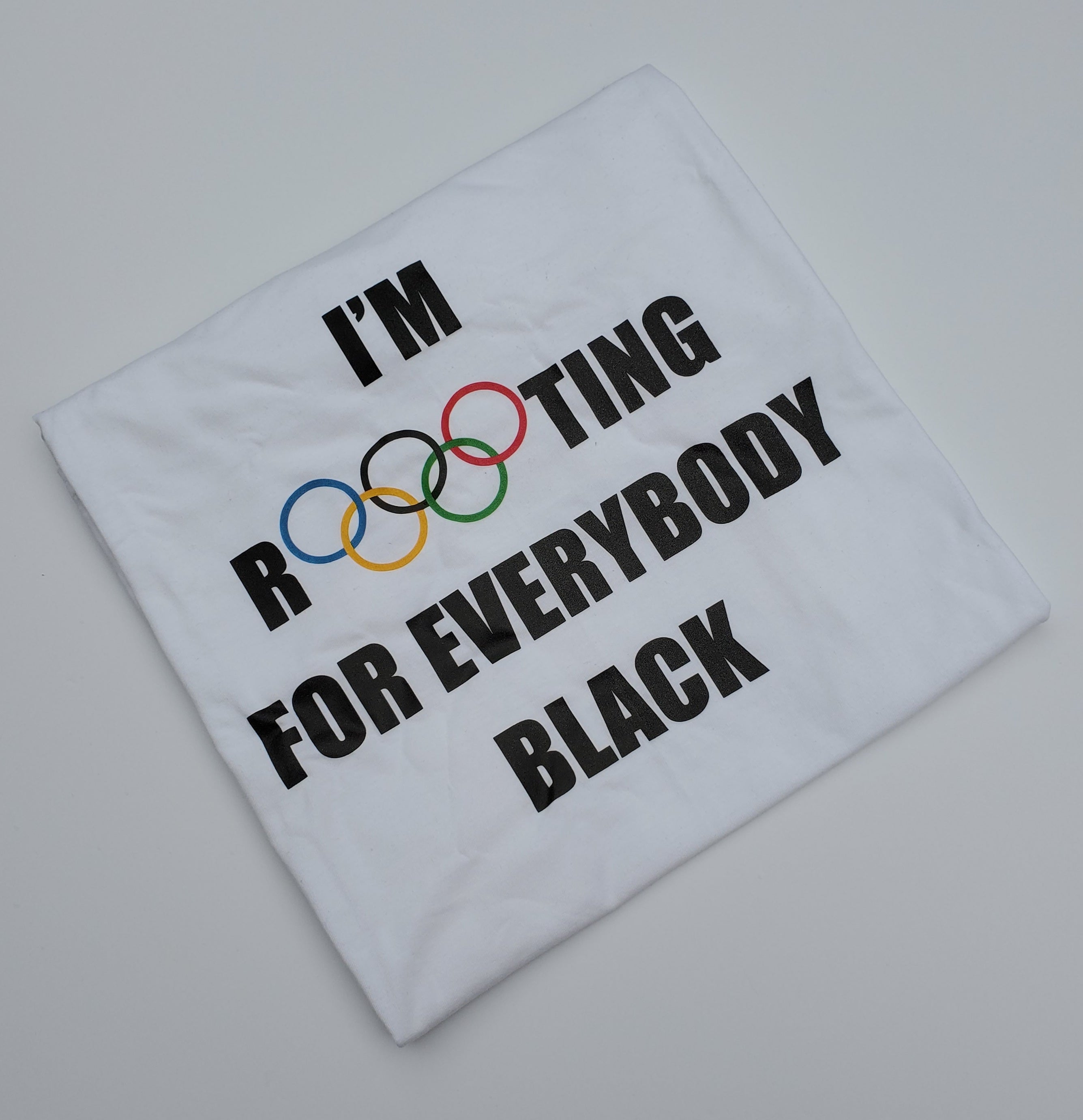I'm Rooting For Everybody Black Tee