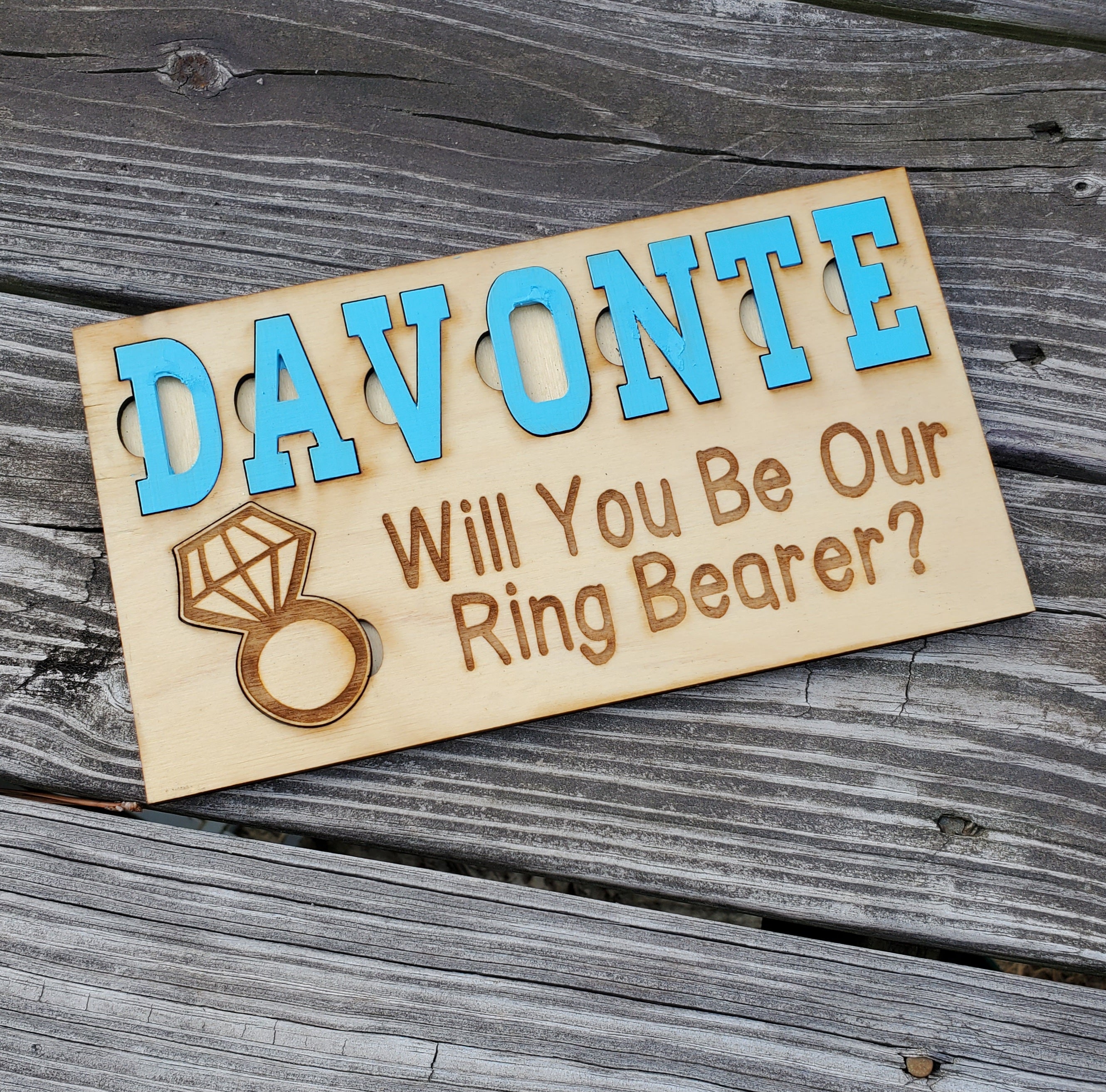 Will You Be Our Ring Bearer Name Puzzle