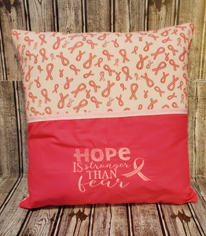 Breast Cancer Awareness Book Pillow