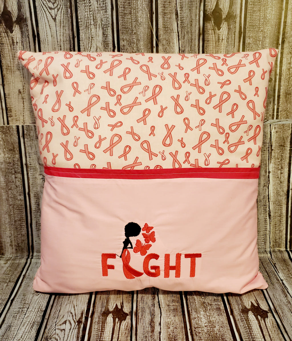 Breast Cancer Awareness Book Pillow