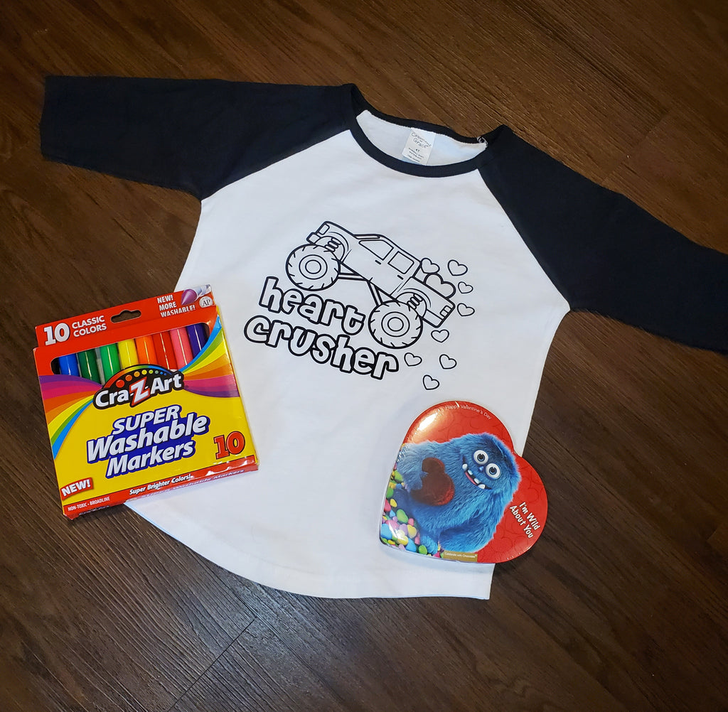 Heart Crusher Coloring Shirt