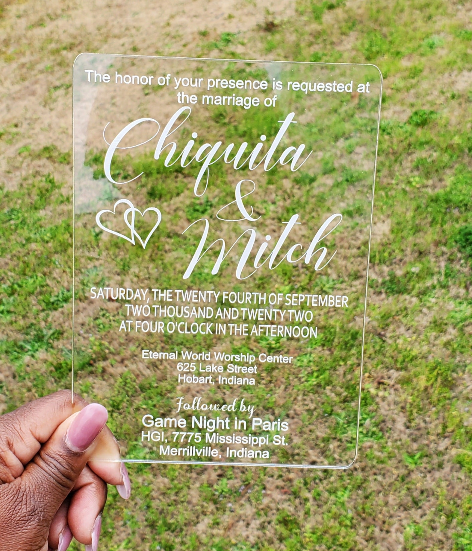 Acrylic Invitation