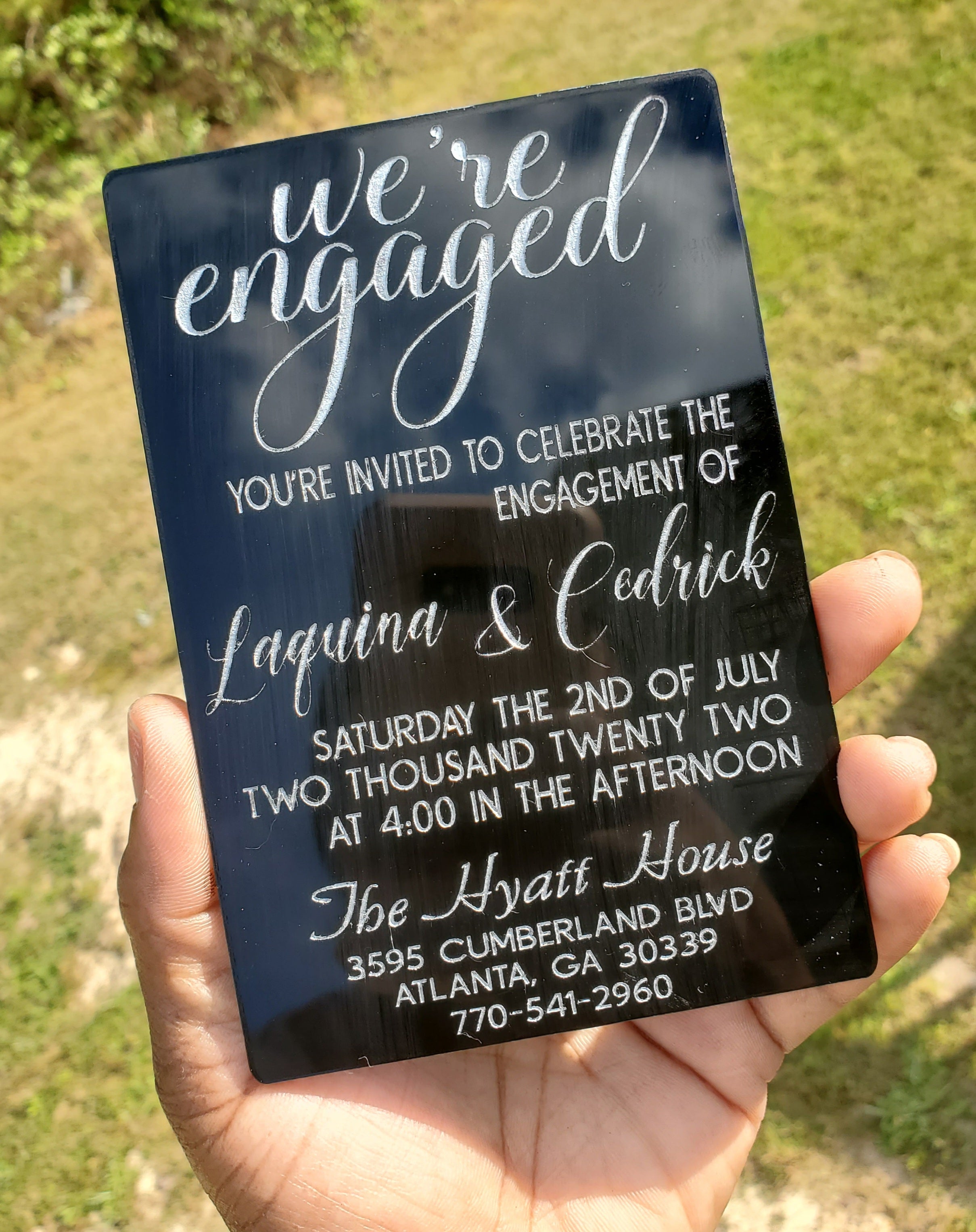 Acrylic Invitation