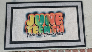 Juneteenth Door Mat
