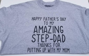 Fathers Day-Fathers Day Tee-Step Dad-Dad-Daddy-Daddy Day