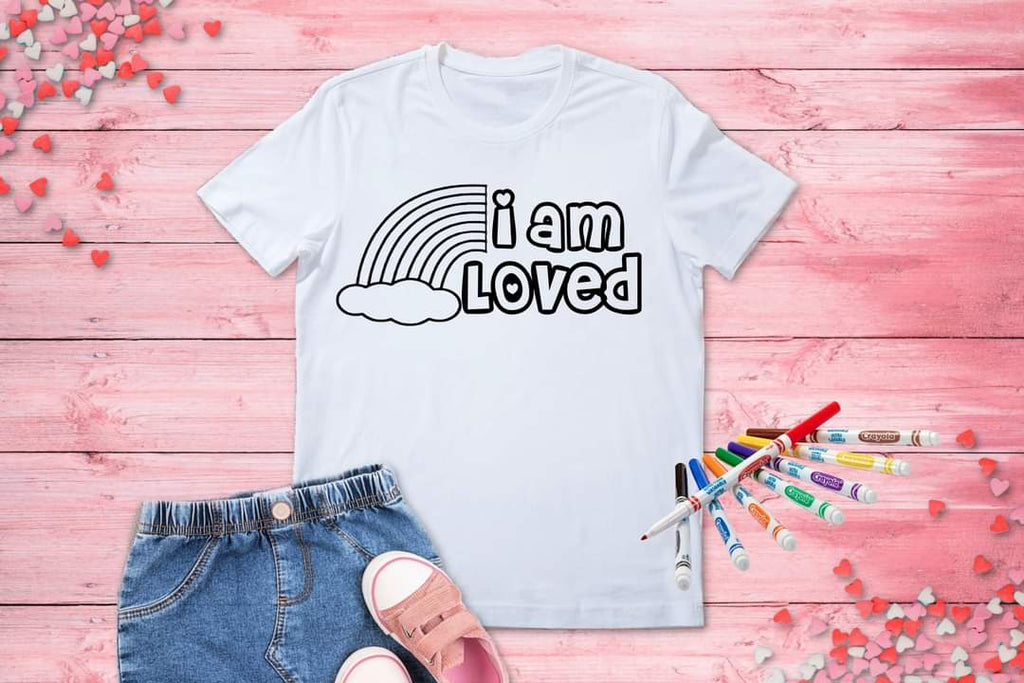 I Am Loved  Coloring Shirt