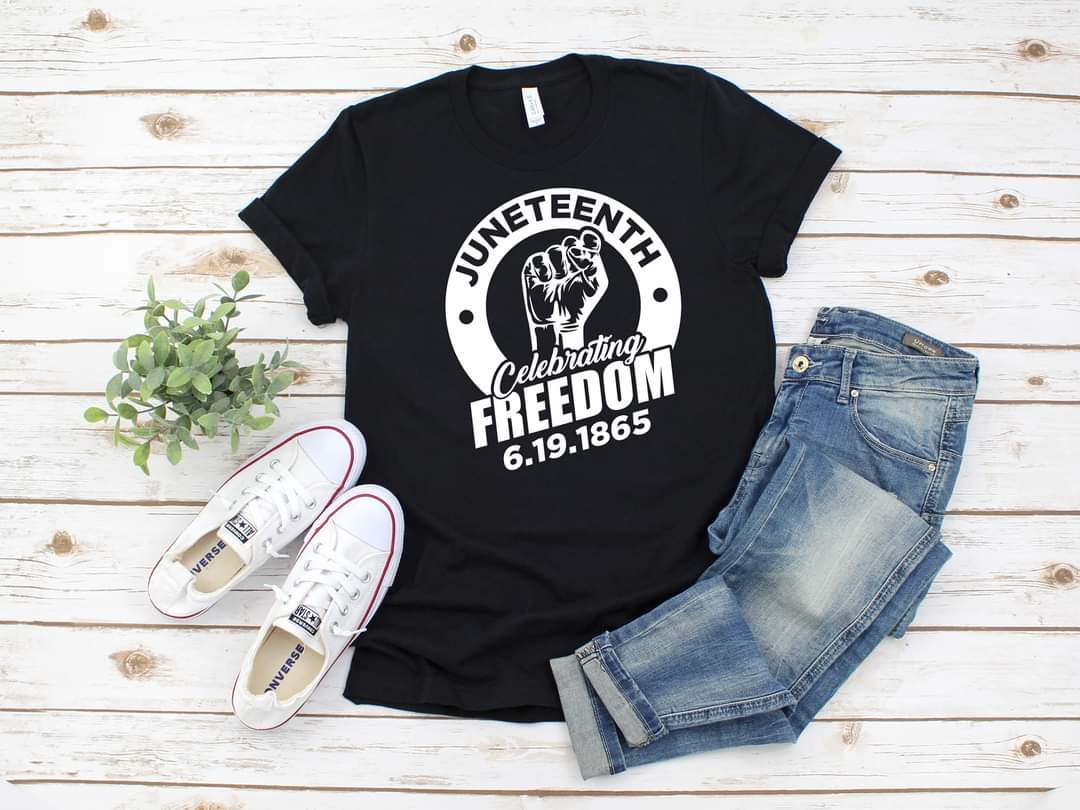 Youth Juneteenth Celebrating Freedom Tee