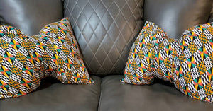 Ankara Print Bow Pillow