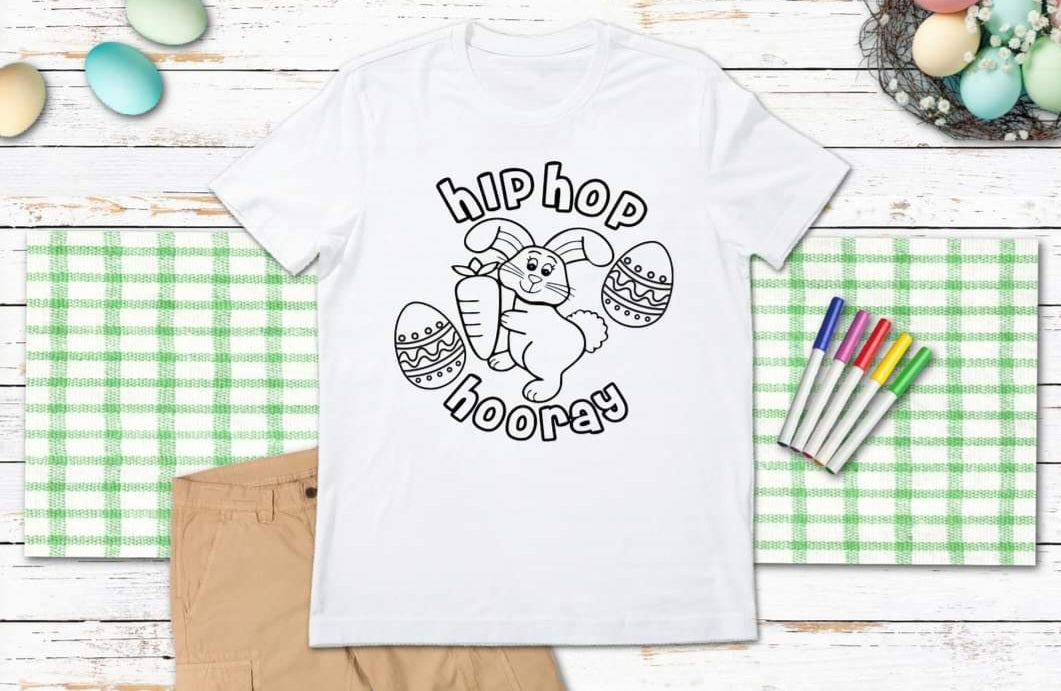 Hip Hop Hooray Coloring Shirt